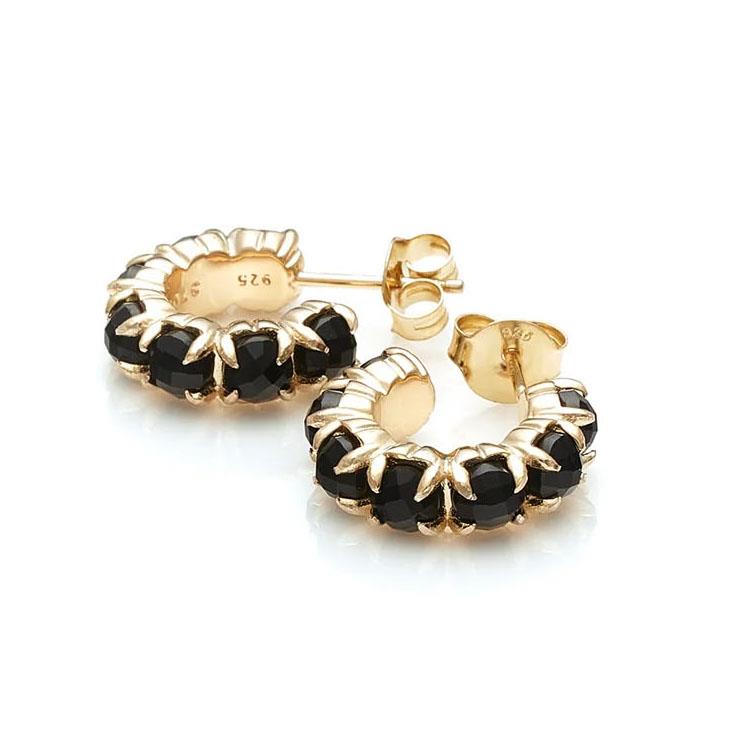 Stolen Girlfriends Club Halo Cluster Earring Onyx